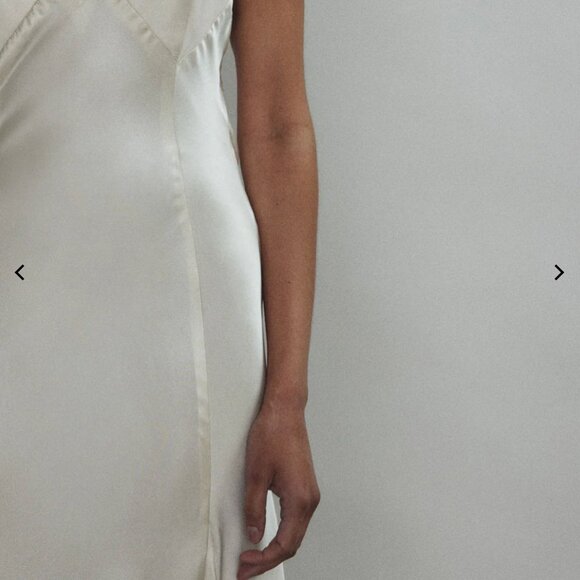 Simone Slip Dress - Ivory - Size M - PART OF SET - Picture 8 of 11